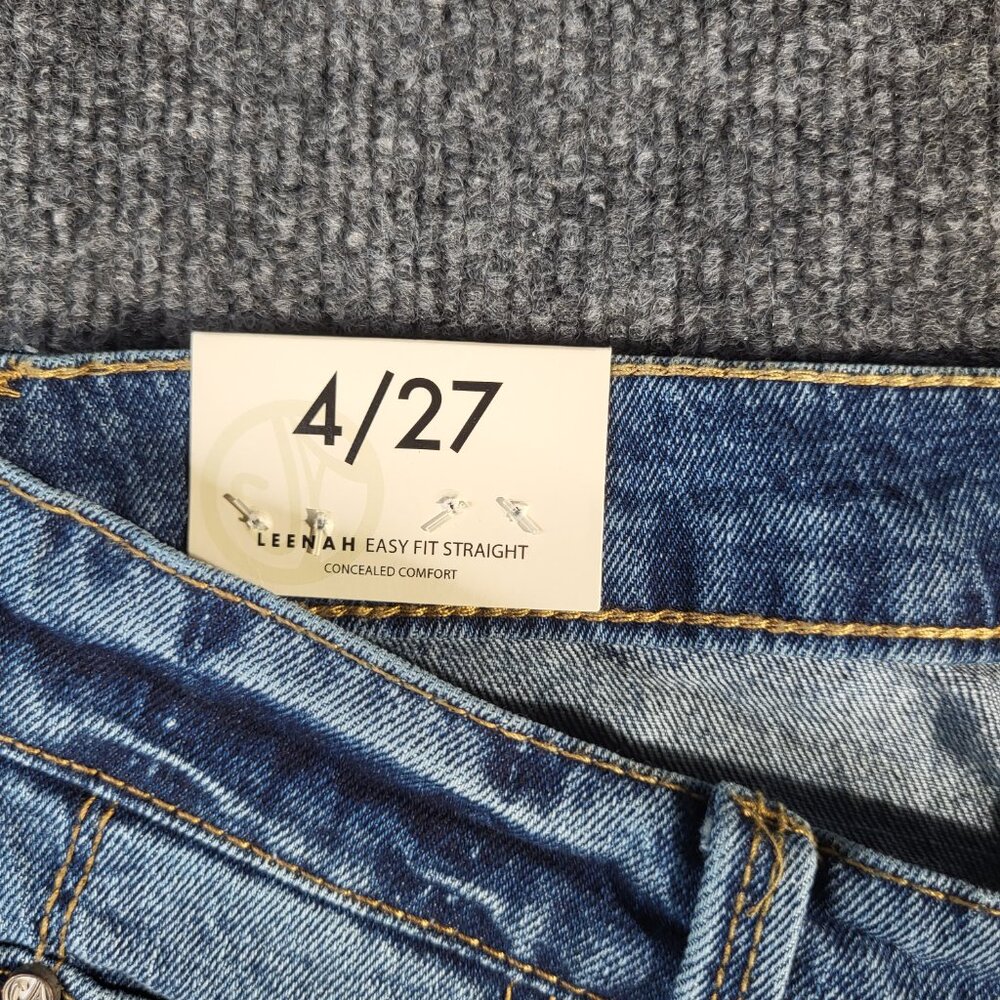 Curve Appeal Women's Jeans Size 4 Leenah Easy Fit Straight Oceana 4/27 - Picture 6 of 9